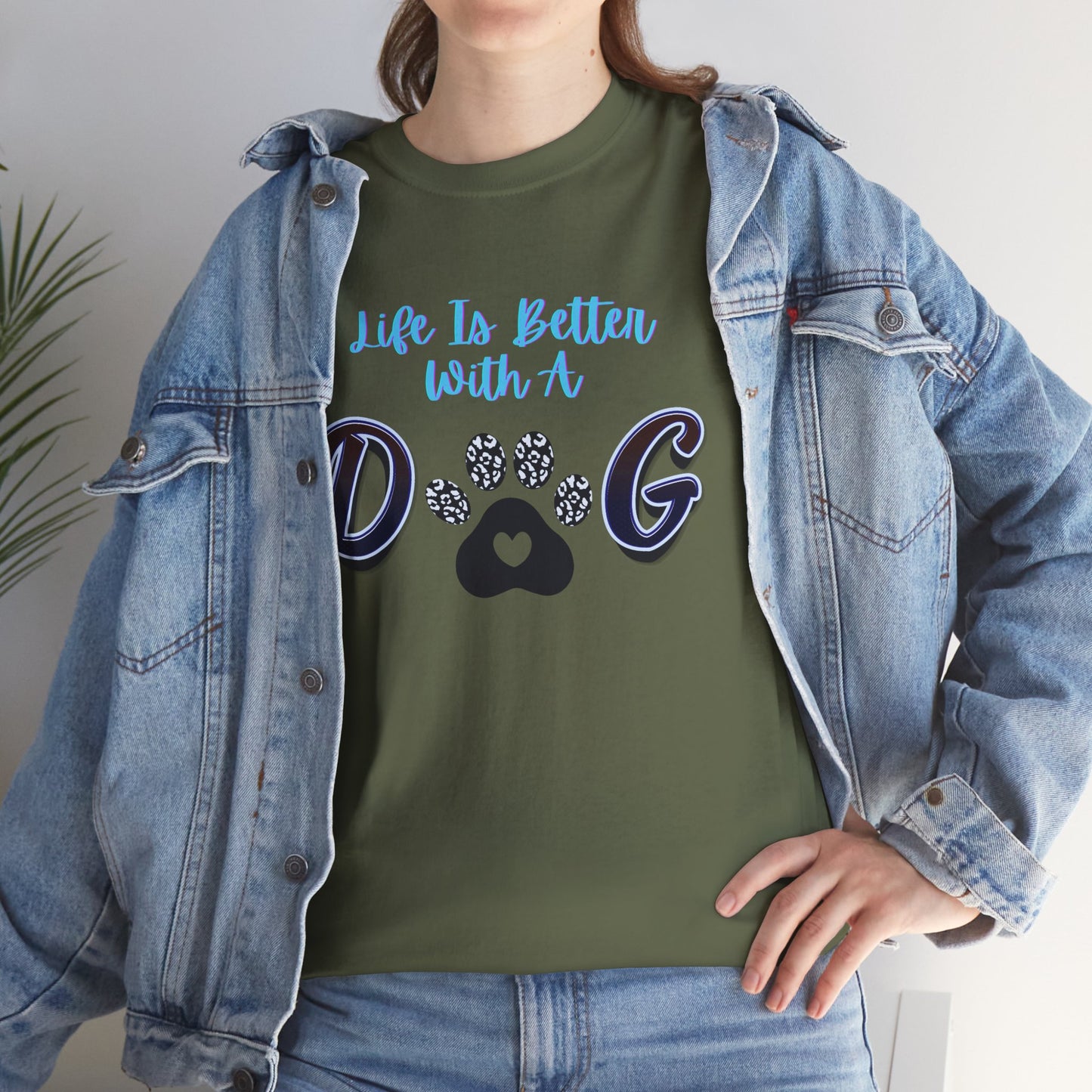 Unisex Dog Lover Tee, Life is Better with a Dog Shirt, Pet Owner Gift, Animal Lover Apparel, Casual Graphic Tee, Dog Mom/Dad Gift