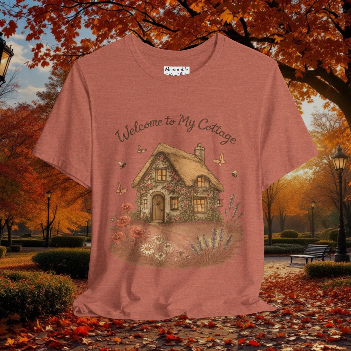 Cottage Tee - Relaxing English Countryside Short Sleeve Shirt