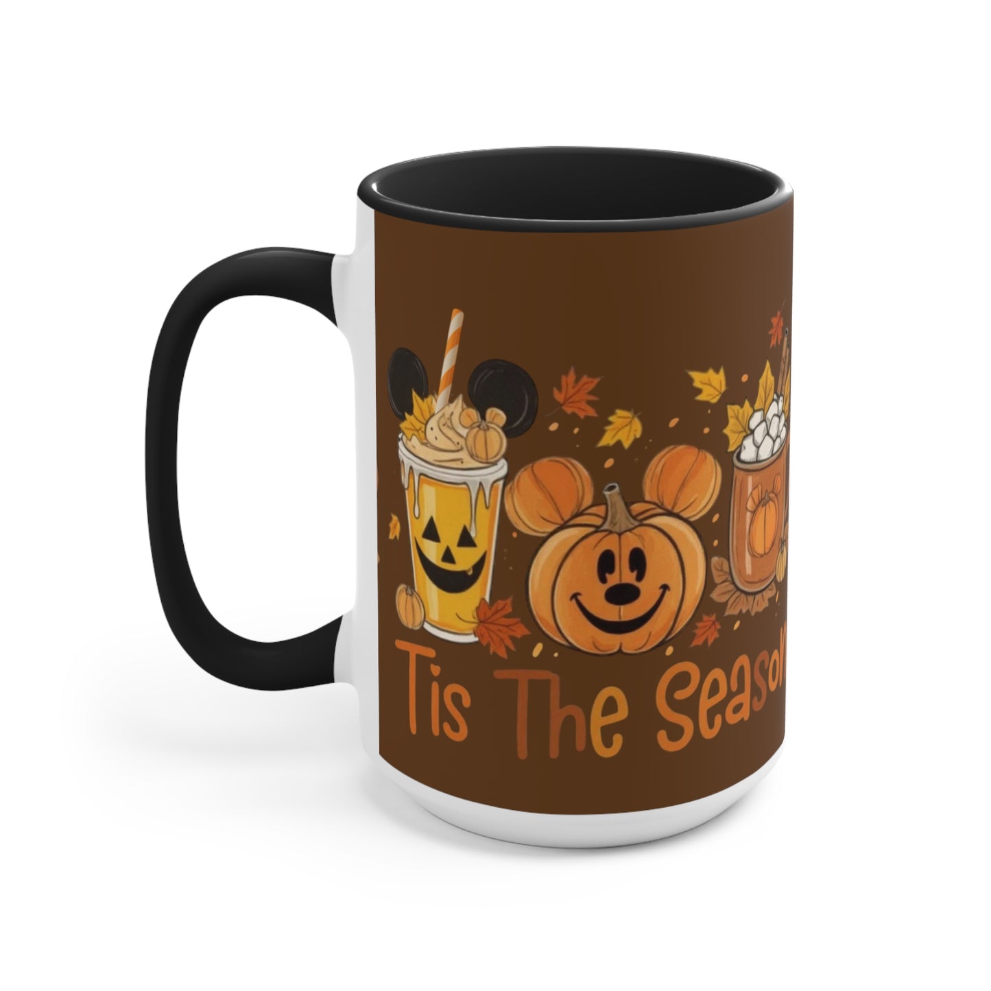 Festive Fall Accent Mugs | Halloween Coffee Cup, Autumn Drinkware, Seasonal Gift, Cozy Mug, Cute Kitchen Decor