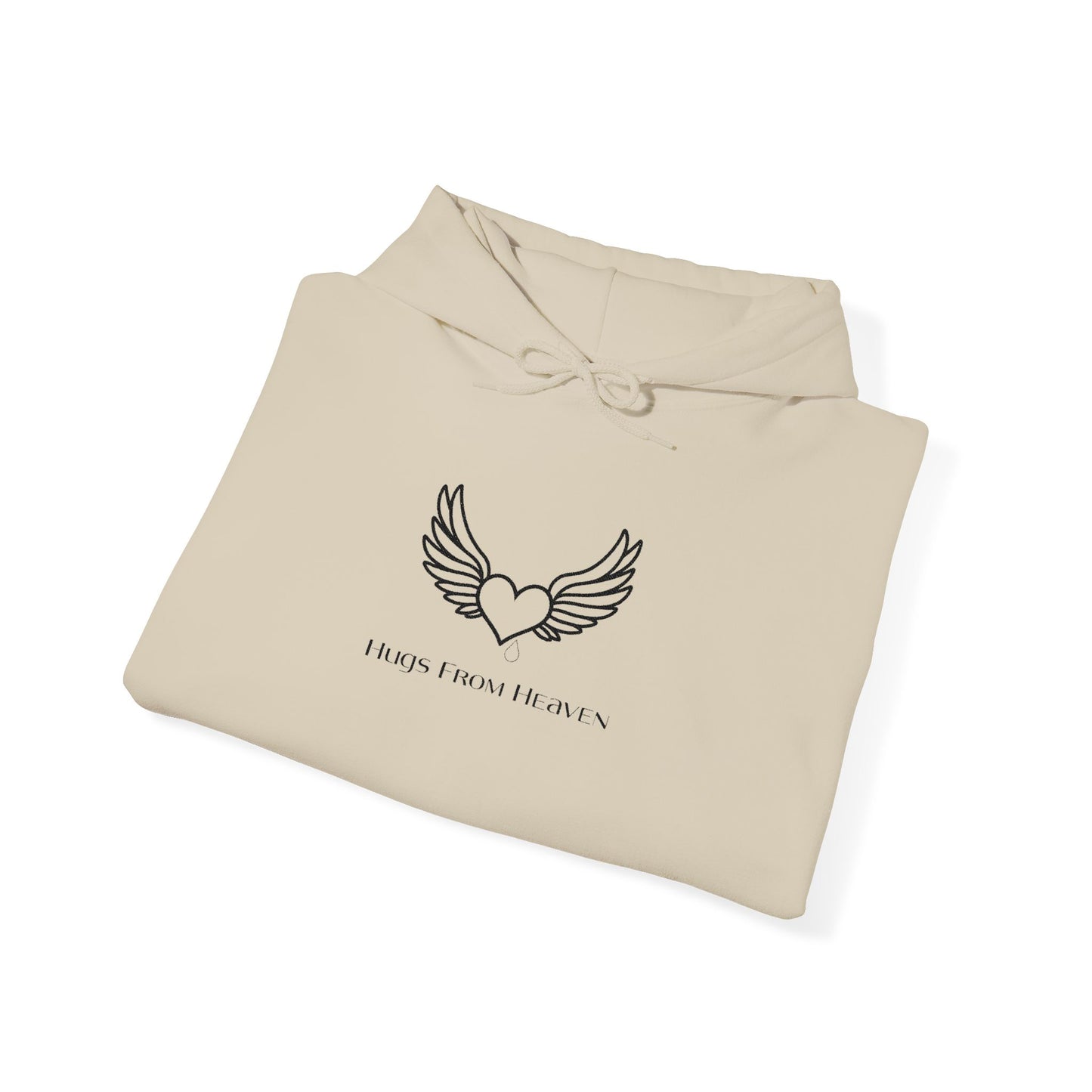 Hugs From Heaven Hoodie — Heart & Wings Memorial Sweatshirt