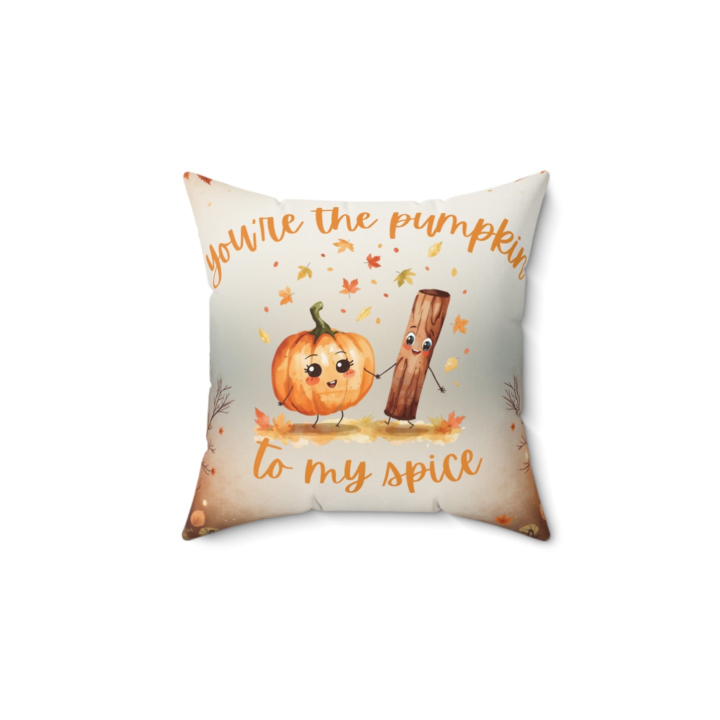 Pumpkin Spice Pillow, Fall Décor, Cozy Home Accent, Autumn Gift, Seasonal Cushion, Cute Harvest Pillow