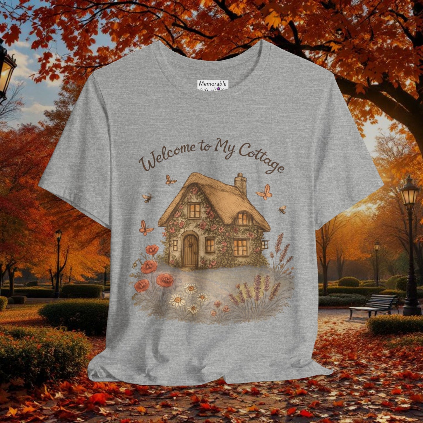 Cottage Tee - Relaxing English Countryside Short Sleeve Shirt