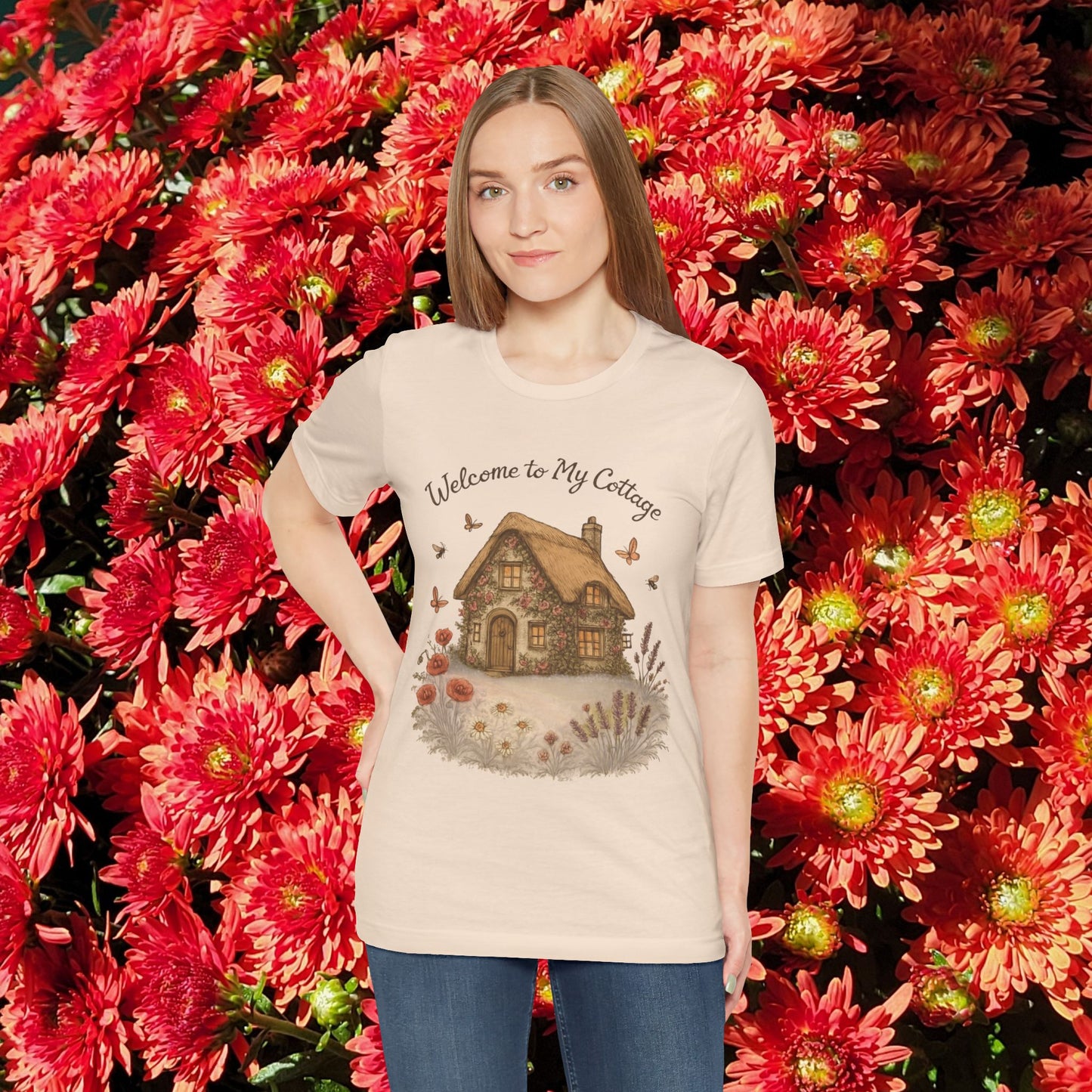 Cottage Tee - Relaxing English Countryside Short Sleeve Shirt