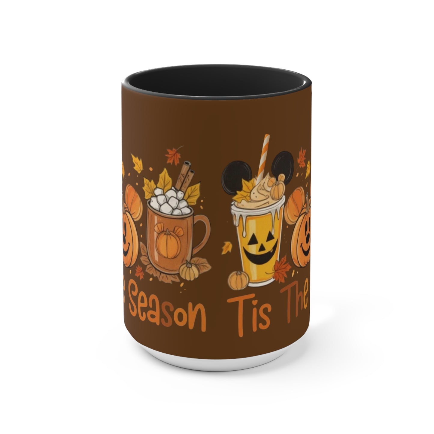 Festive Fall Accent Mugs | Halloween Coffee Cup, Autumn Drinkware, Seasonal Gift, Cozy Mug, Cute Kitchen Decor
