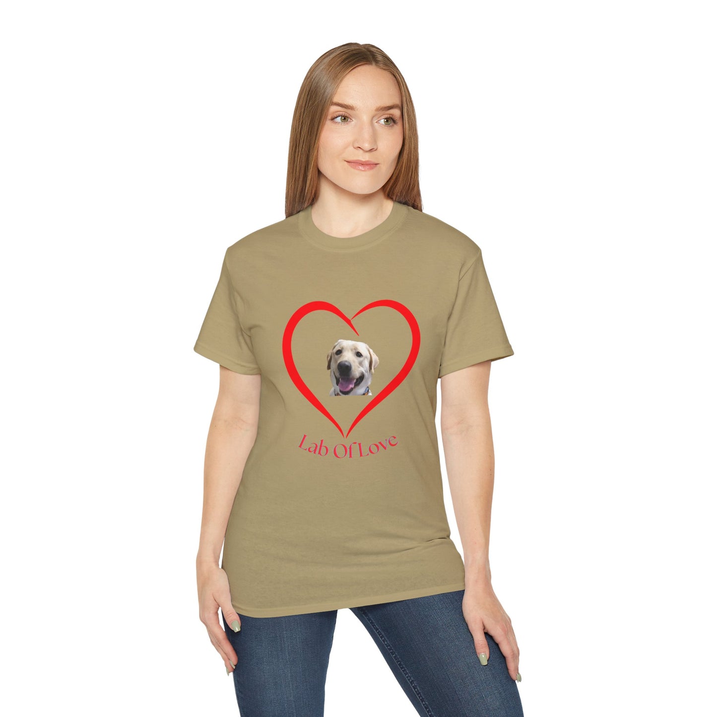 Heart Love Dog Unisex Tee - Pet Lovers Gift, Valentine's Day Apparel