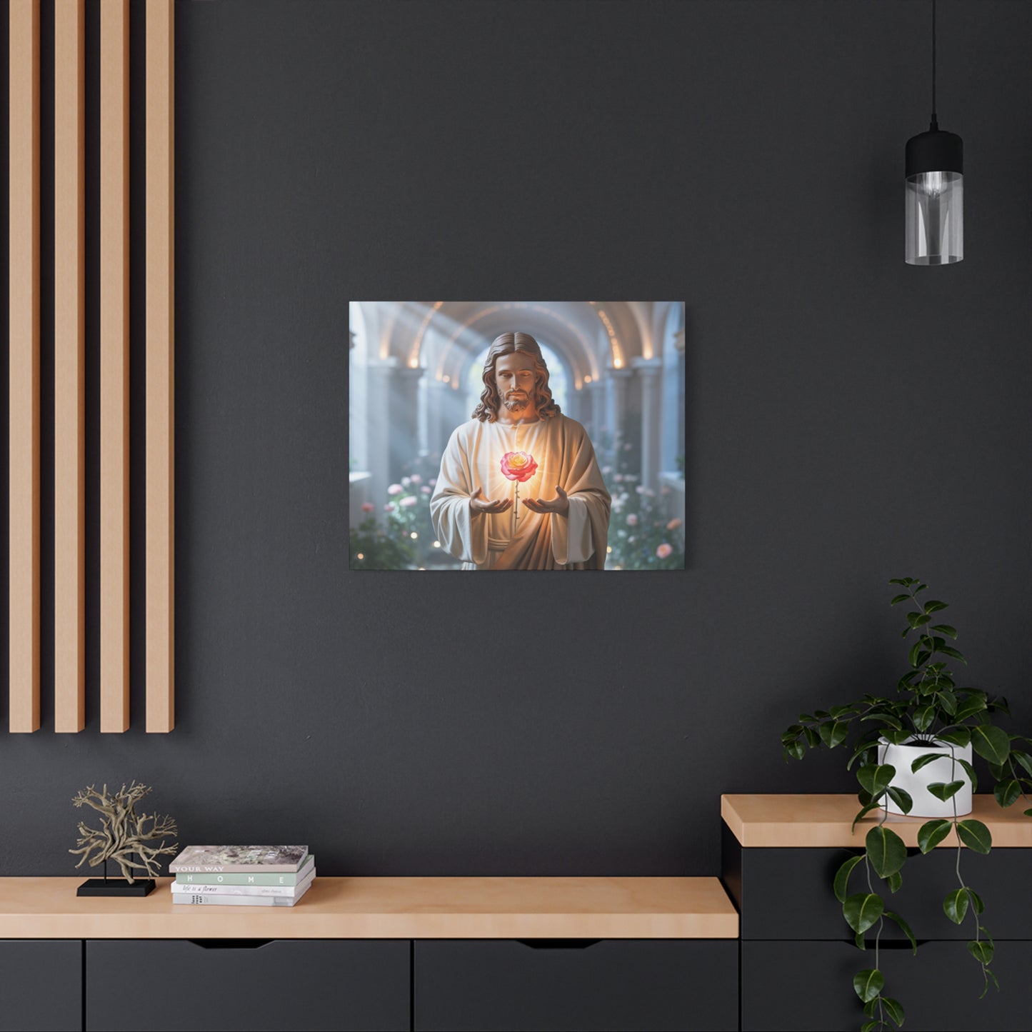 Inspirational Jesus Canvas Art, Religious Wall Decor, Faith-Based Home Decoration, Spiritual Gift for Believers, Church Wall Hanging, [...]