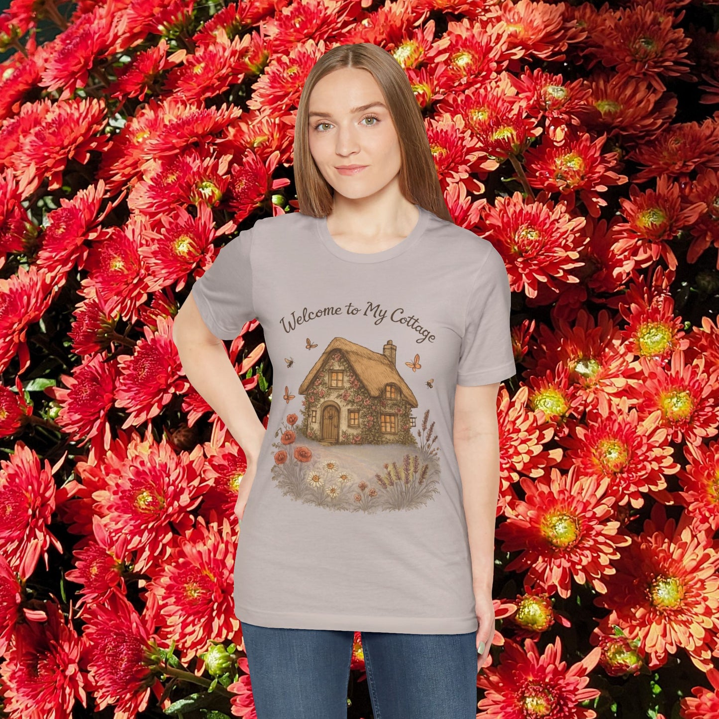 Cottage Tee - Relaxing English Countryside Short Sleeve Shirt