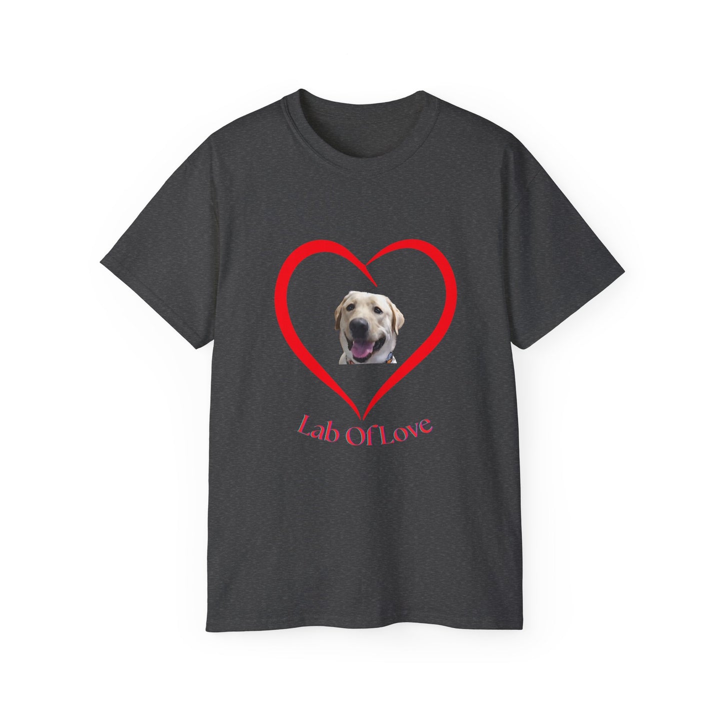 Heart Love Dog Unisex Tee - Pet Lovers Gift, Valentine's Day Apparel