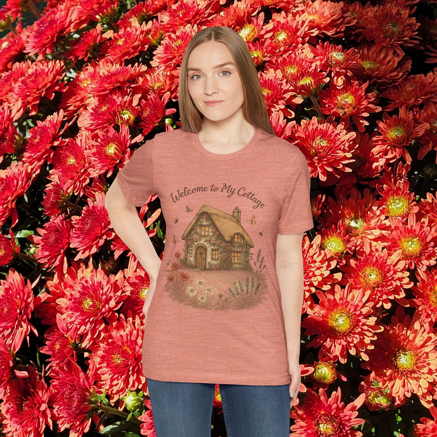 Cottage Tee - Relaxing English Countryside Short Sleeve Shirt