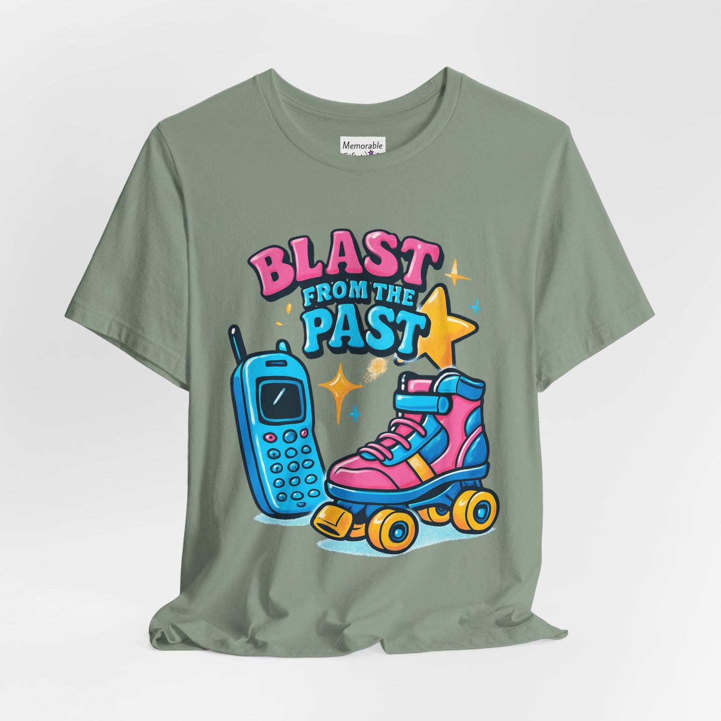 Retro Tee - Roller Skates & Cordless Phones Design