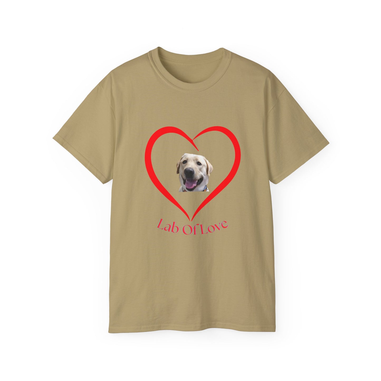 Heart Love Dog Unisex Tee - Pet Lovers Gift, Valentine's Day Apparel