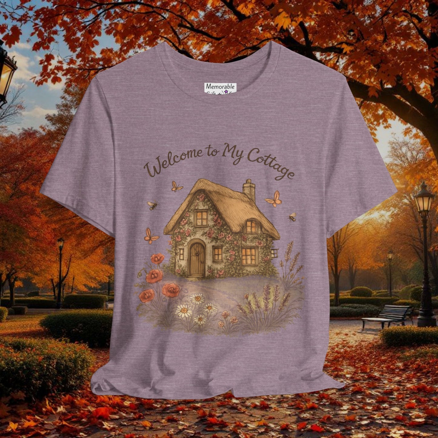 Cottage Tee - Relaxing English Countryside Short Sleeve Shirt
