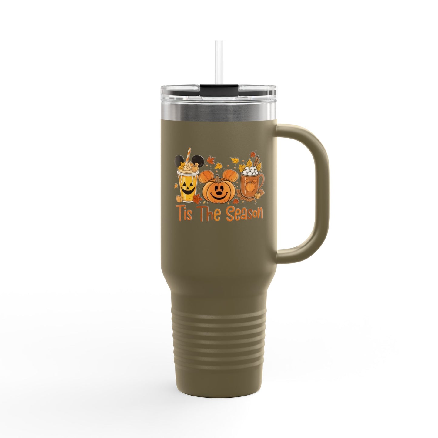Tis The Season Insulated Travel Mug, 40oz - Fall Vibes, Pumpkin Spice Lover, Coffee Travel Cup, Halloween Gift