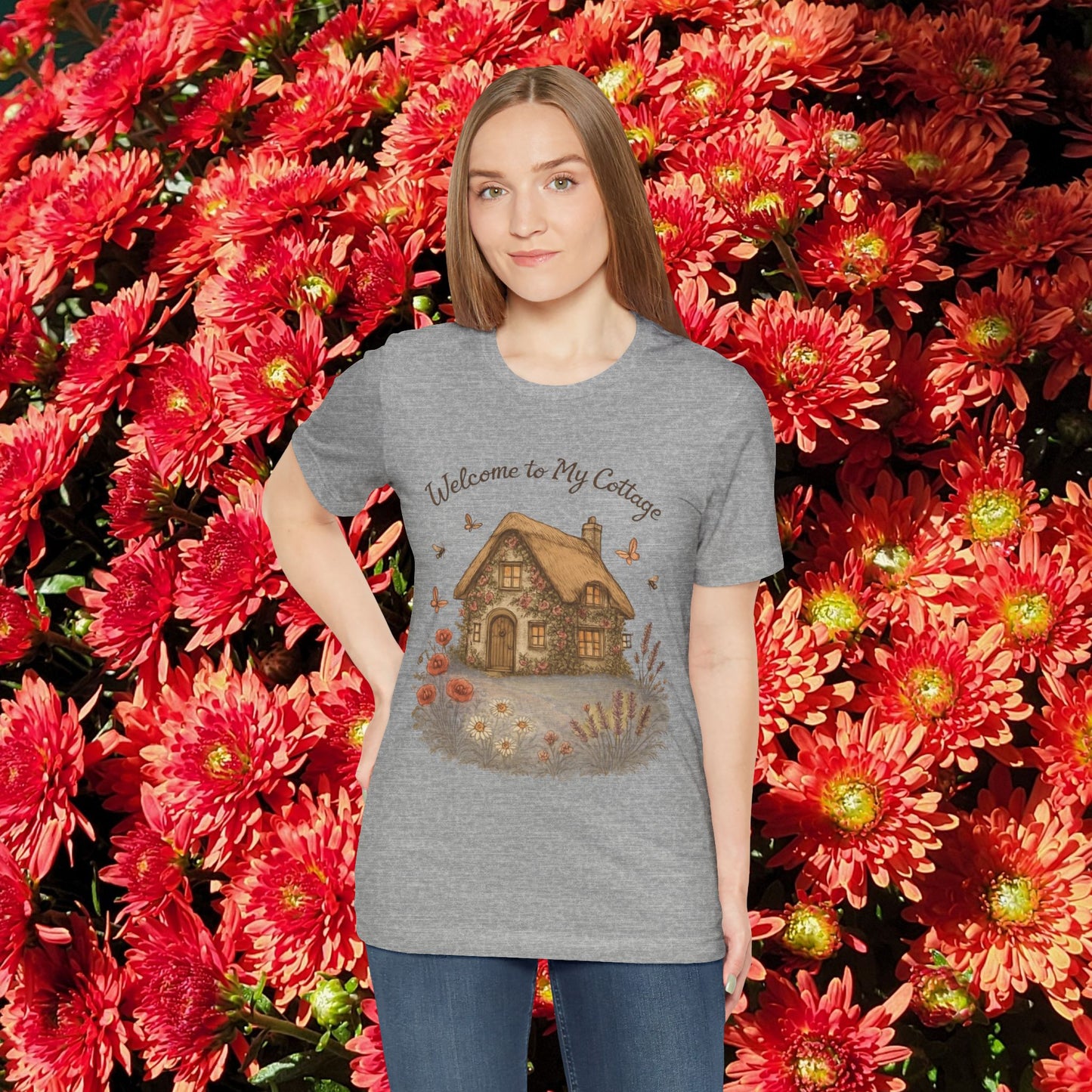 Cottage Tee - Relaxing English Countryside Short Sleeve Shirt