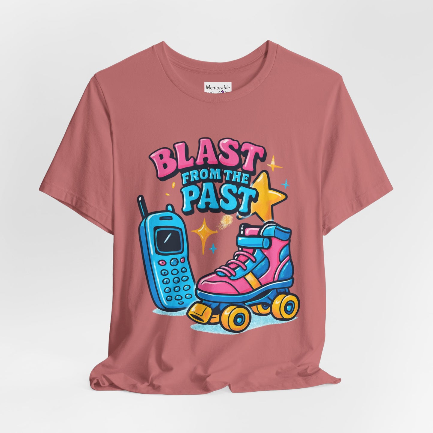 Retro Tee - Roller Skates & Cordless Phones Design
