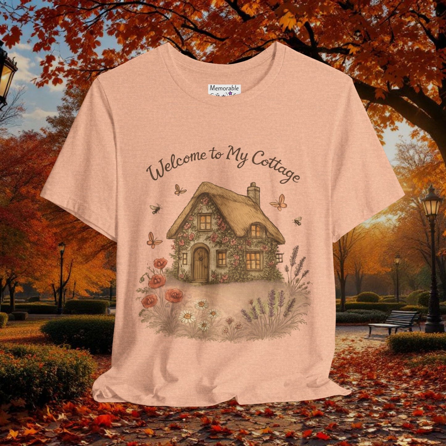 Cottage Tee - Relaxing English Countryside Short Sleeve Shirt