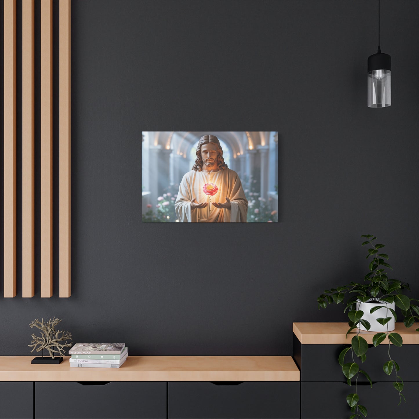 Inspirational Jesus Canvas Art, Religious Wall Decor, Faith-Based Home Decoration, Spiritual Gift for Believers, Church Wall Hanging, [...]