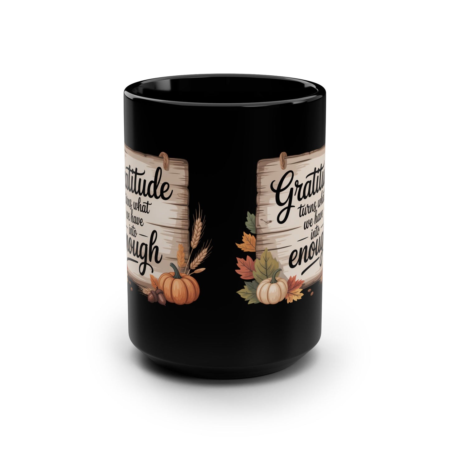 Mug: Gratitude Mug, Cozy Coffee Cup, Fall Decor, Autumn Vibes, Thanksgiving Gift