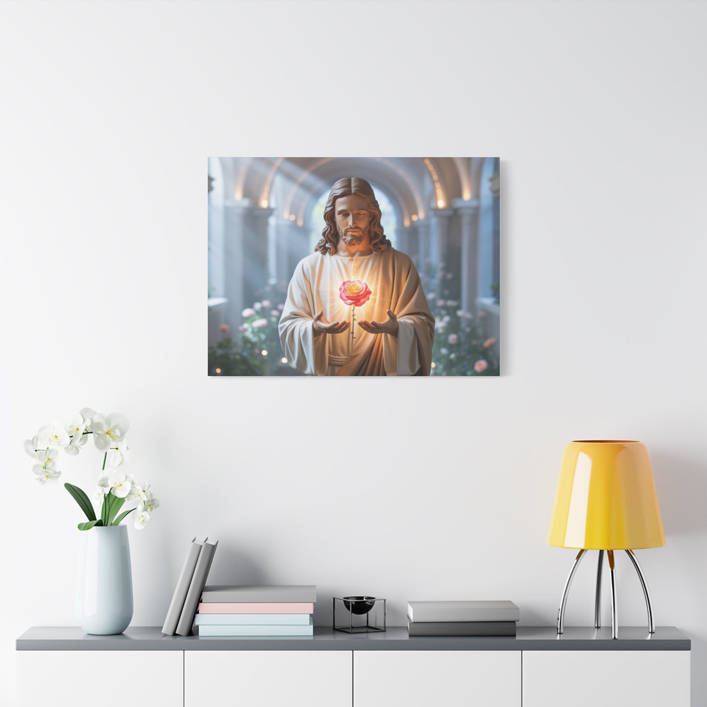 Inspirational Jesus Canvas Art, Religious Wall Decor, Faith-Based Home Decoration, Spiritual Gift for Believers, Church Wall Hanging, [...]