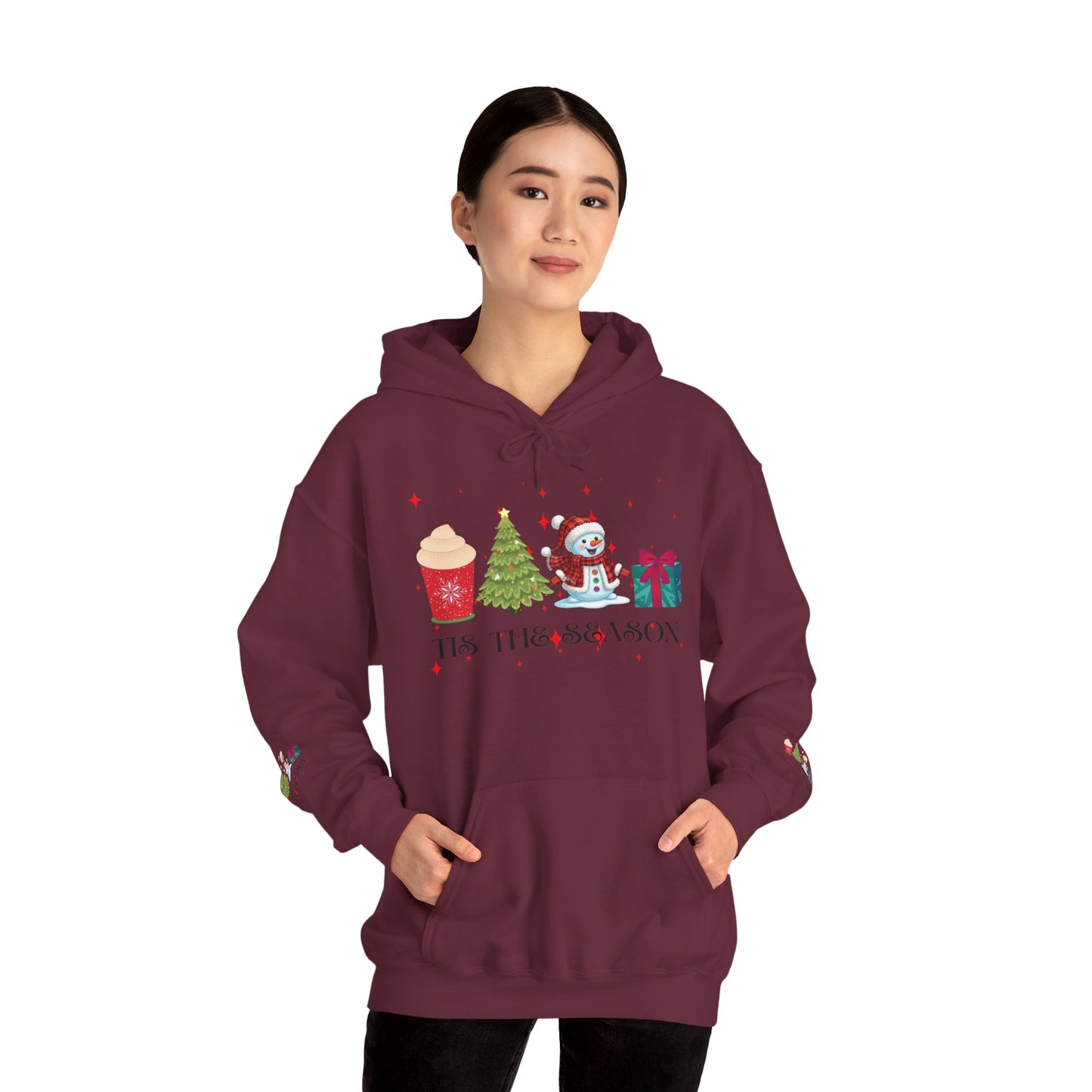 Festive Holiday Hoodie - 'Tis the Season Sweatshirt