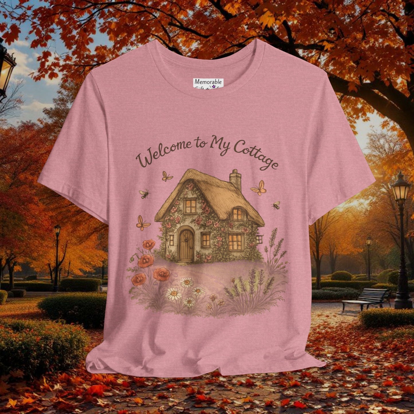 Cottage Tee - Relaxing English Countryside Short Sleeve Shirt
