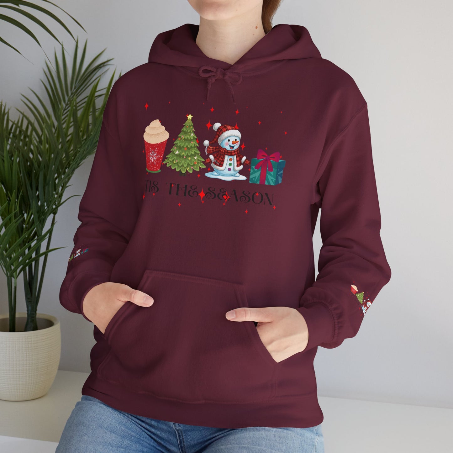 Festive Holiday Hoodie - 'Tis the Season Sweatshirt