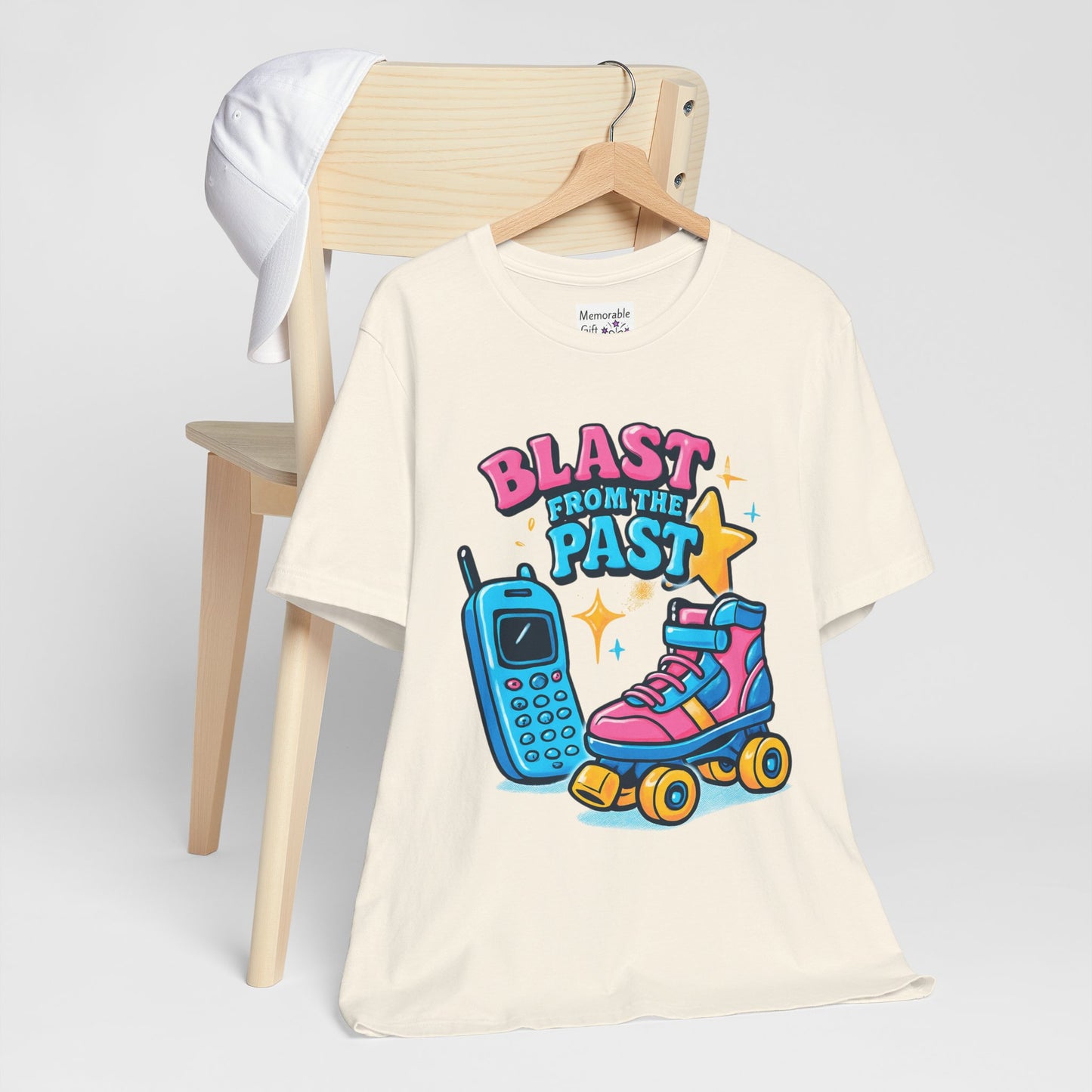 Retro Tee - Roller Skates & Cordless Phones Design