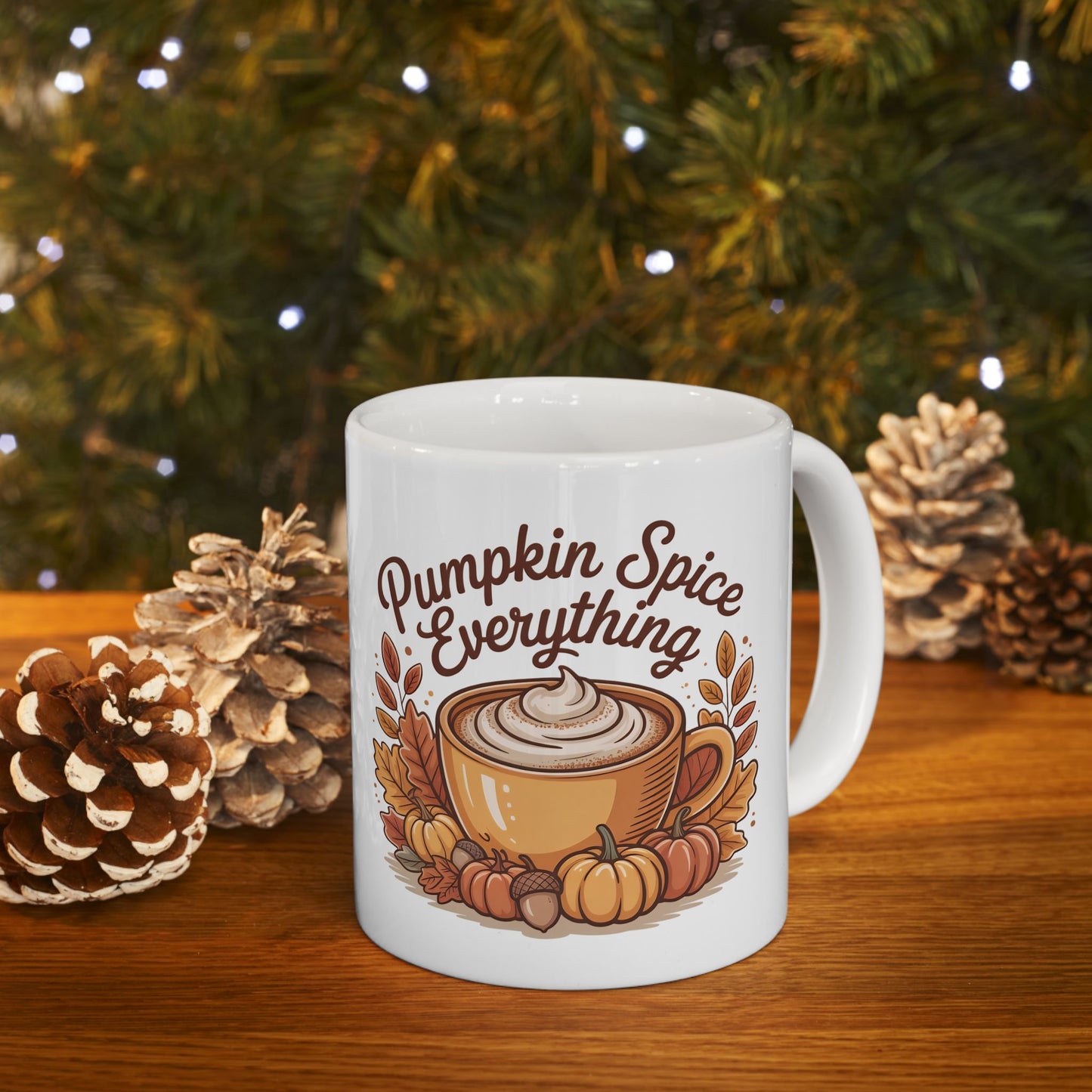 Pumpkin Spice Everything Ceramic Mug | Fall Coffee Cup, Autumn Gift, Cozy Kitchen Decor, Halloween, Thanksgiving