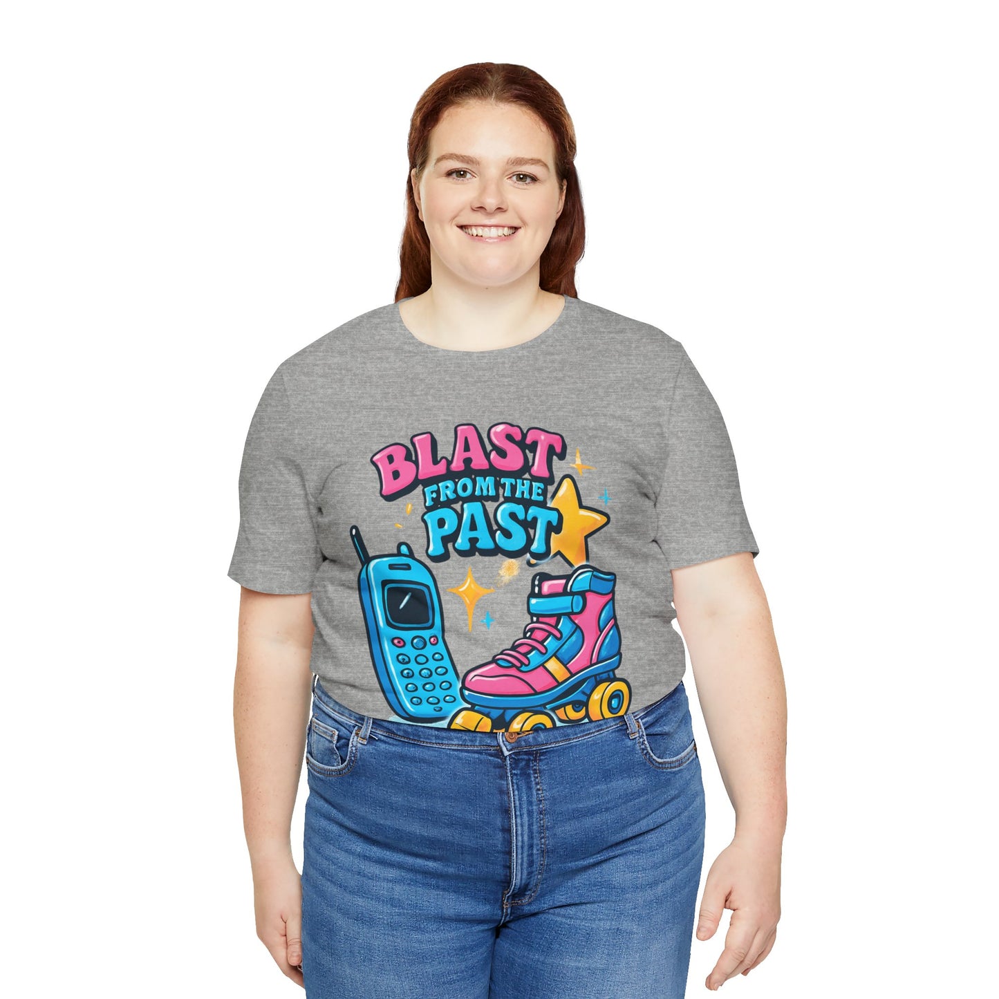 Retro Tee - Roller Skates & Cordless Phones Design