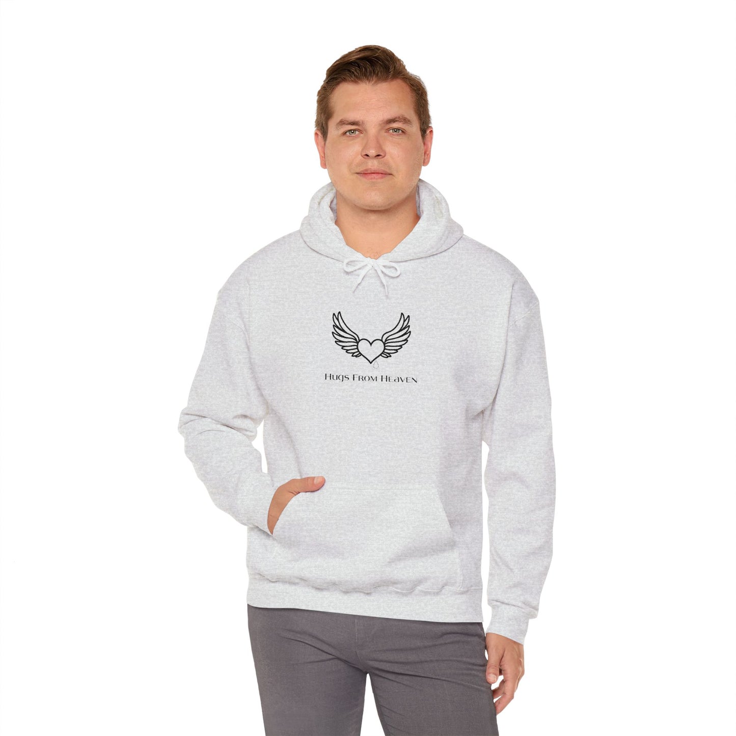 Hugs From Heaven Hoodie — Heart & Wings Memorial Sweatshirt