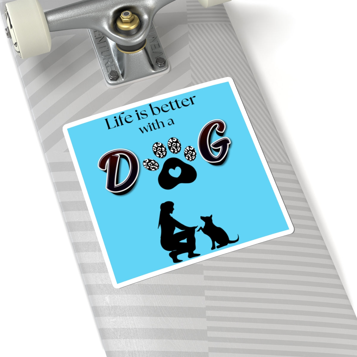 Dog Lover Kiss-Cut Stickers | Life is Better with a Dog, Pets, Animal Lover Gifts, Dog Owner Decor, Cute Dog Stickers