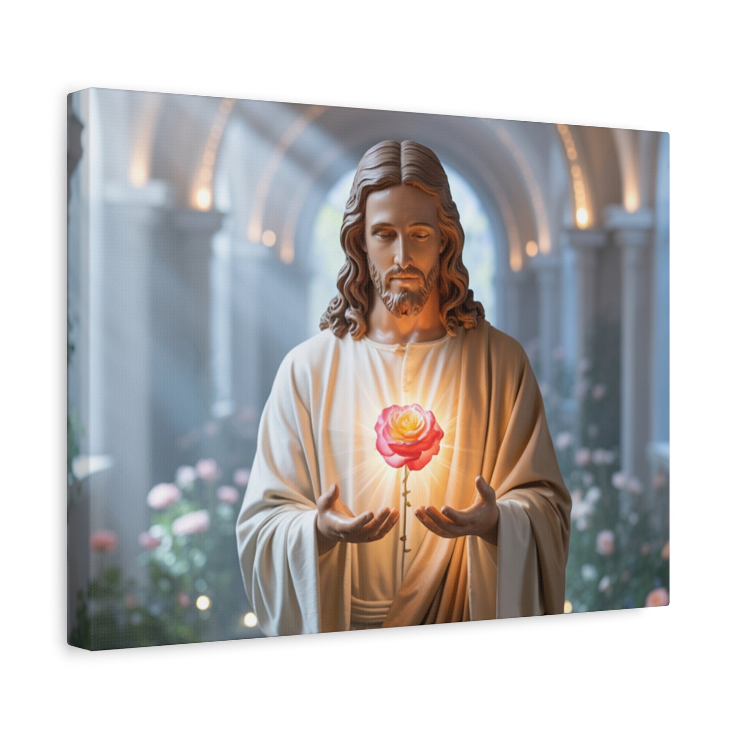 Inspirational Jesus Canvas Art, Religious Wall Decor, Faith-Based Home Decoration, Spiritual Gift for Believers, Church Wall Hanging, [...]