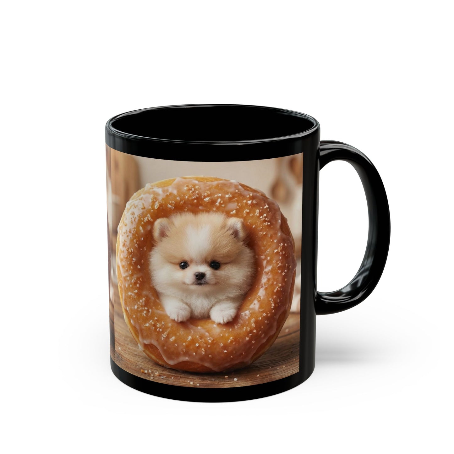 Potato Puppy Coffee Mug — Cute Dog Lover 11oz & 15oz Black Cup