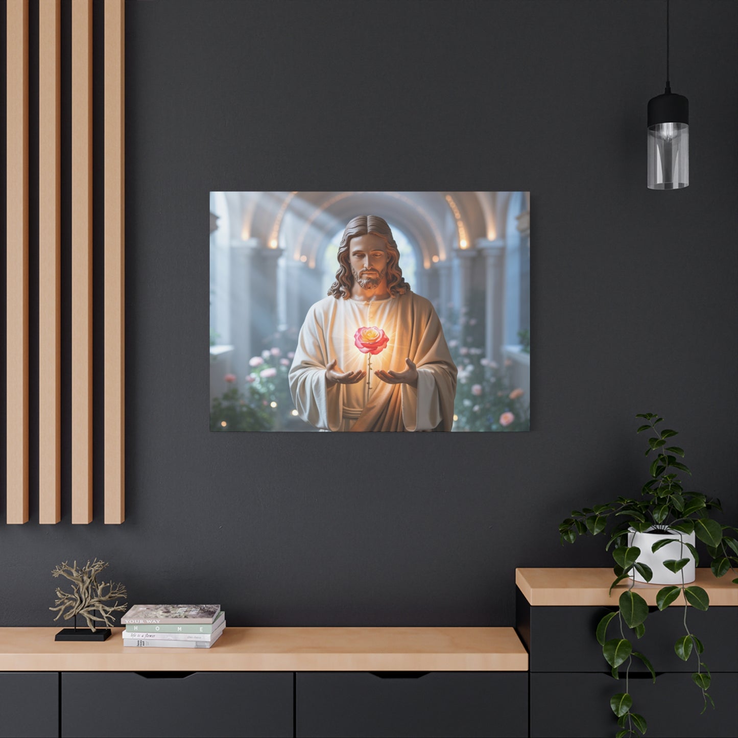 Inspirational Jesus Canvas Art, Religious Wall Decor, Faith-Based Home Decoration, Spiritual Gift for Believers, Church Wall Hanging, [...]