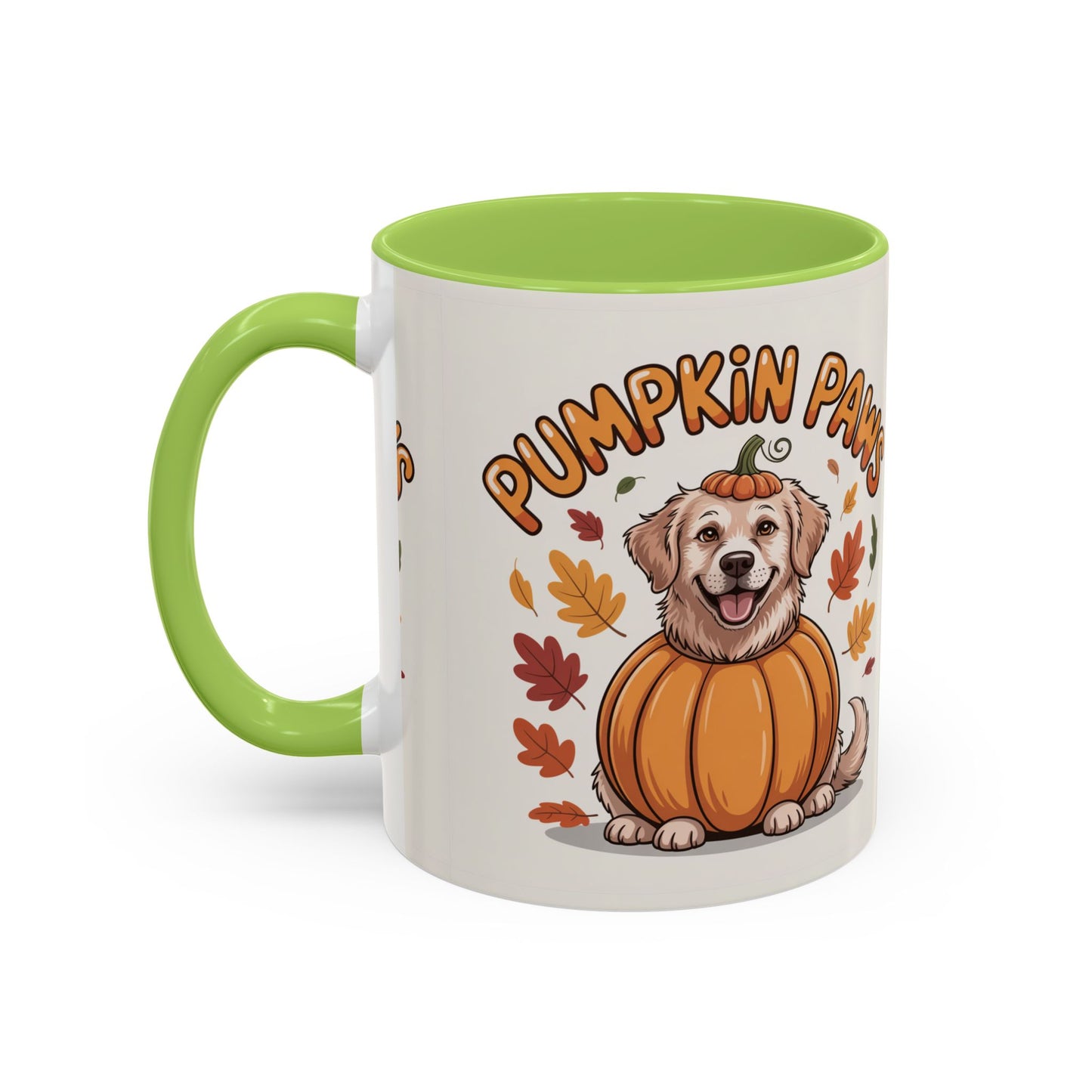 Fall Pumpkin Paws Coffee Mug, Dog Lover Gift, Autumn Home Decor, Cute Pet Mug, Halloween Coffee Cup, Seasonal Drinkware