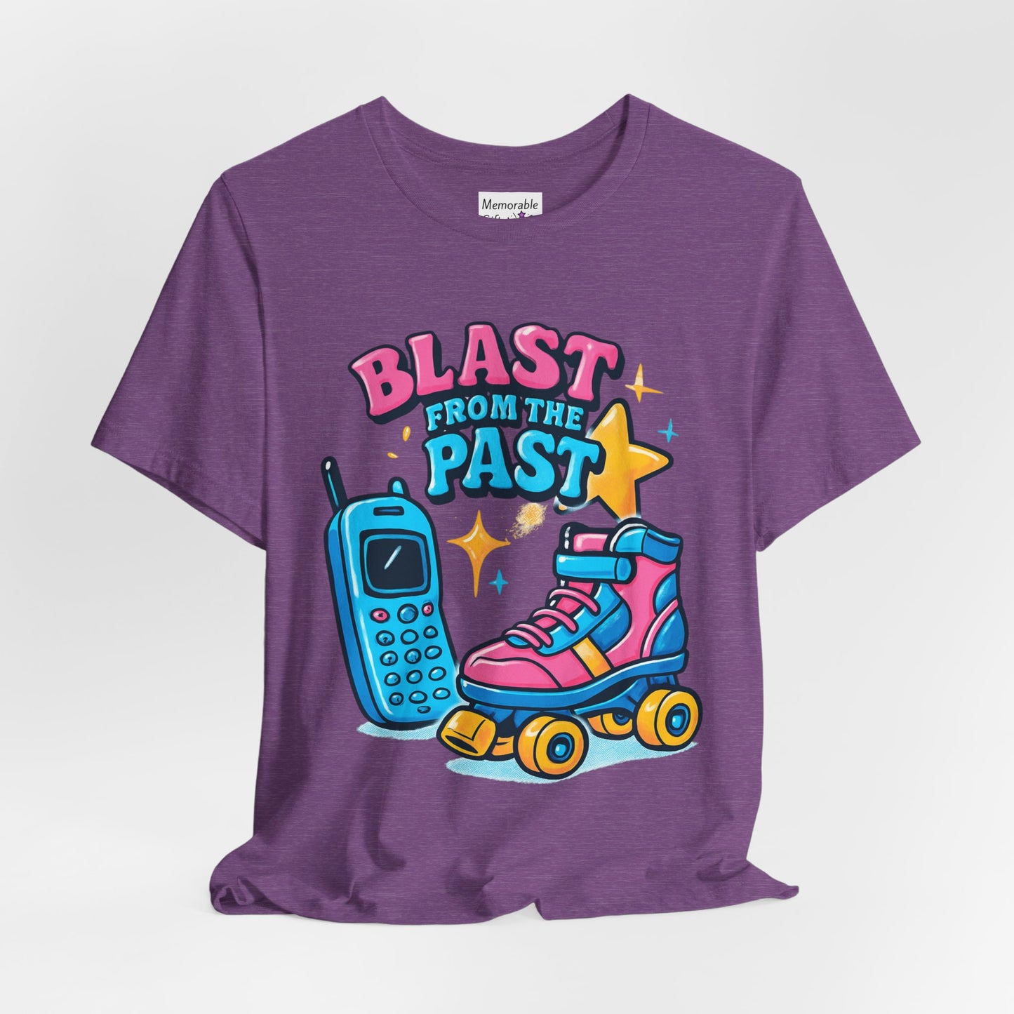 Retro Tee - Roller Skates & Cordless Phones Design