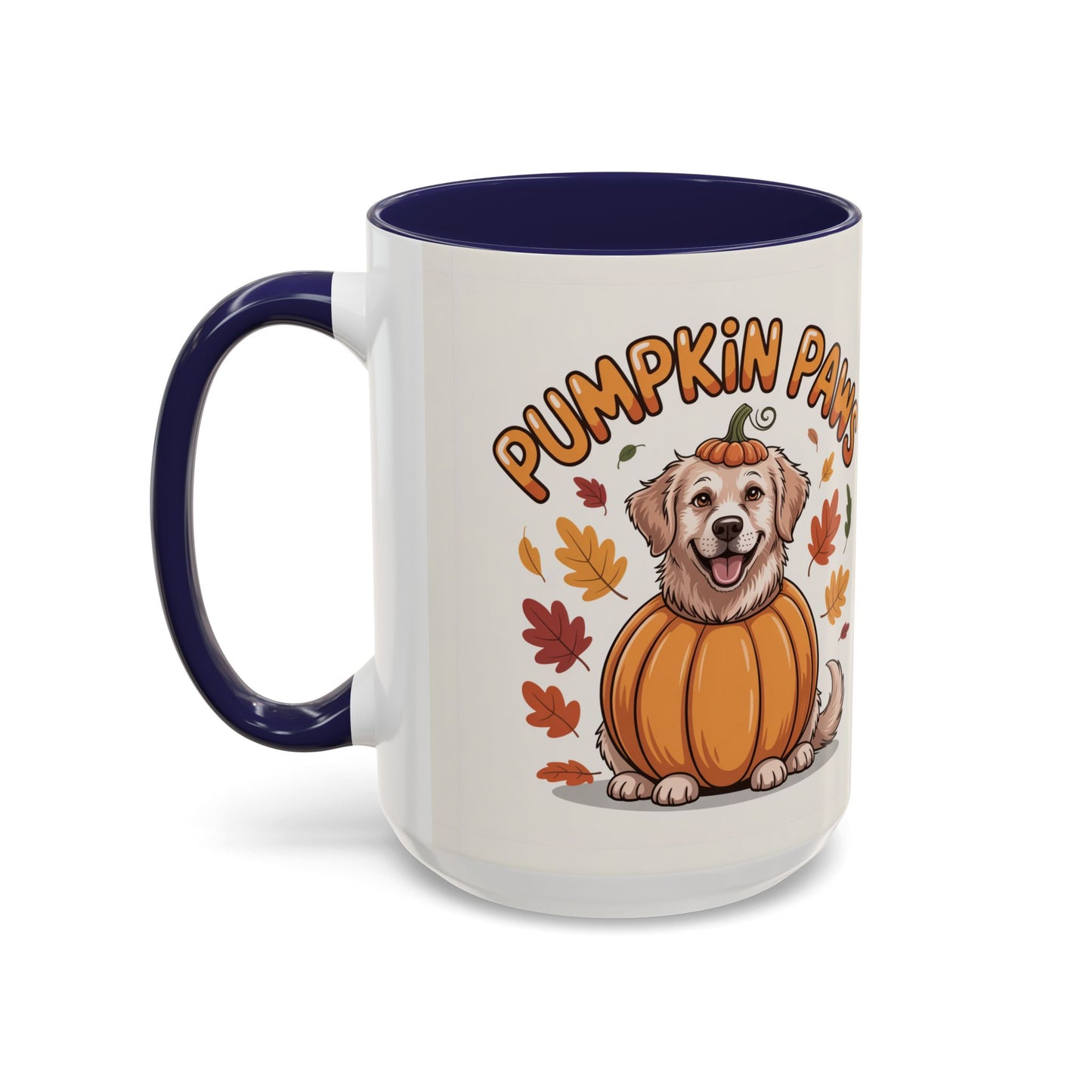 Fall Pumpkin Paws Coffee Mug, Dog Lover Gift, Autumn Home Decor, Cute Pet Mug, Halloween Coffee Cup, Seasonal Drinkware