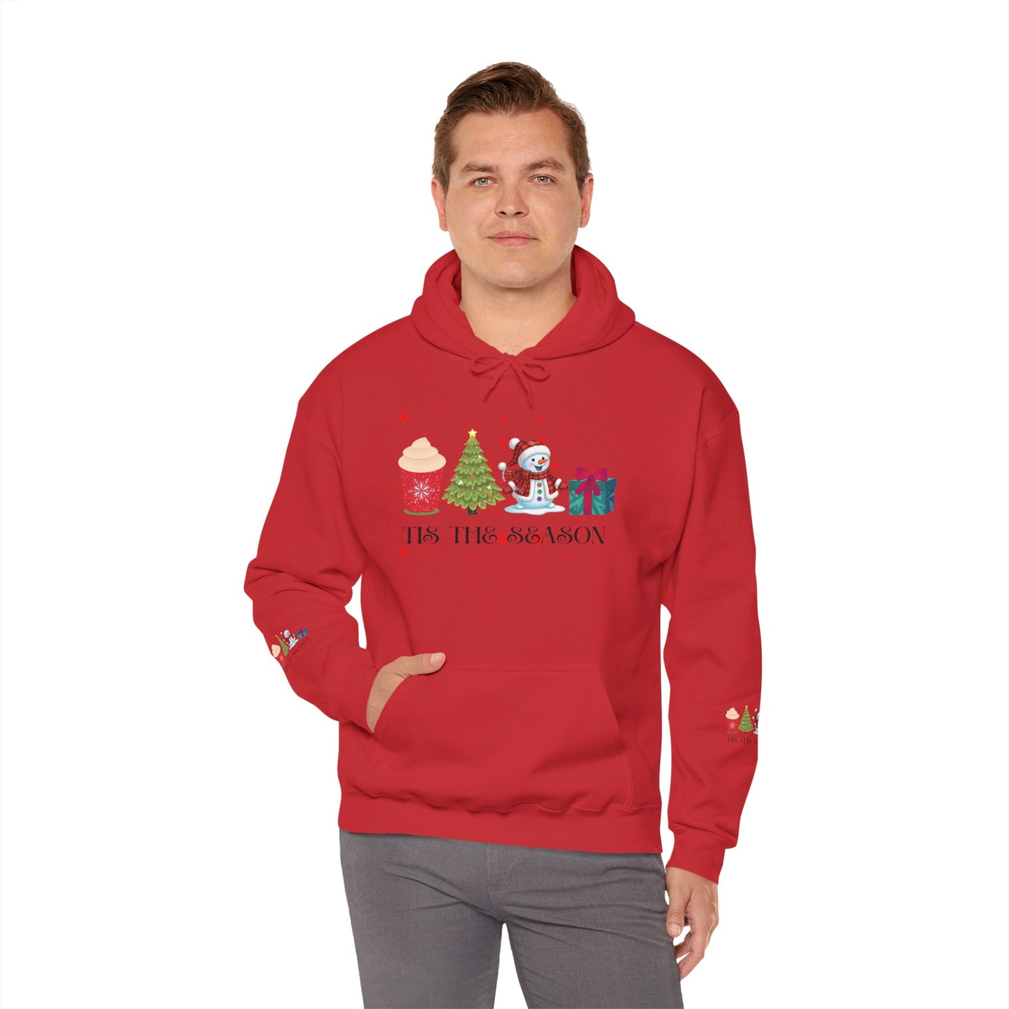 Festive Holiday Hoodie - 'Tis the Season Sweatshirt