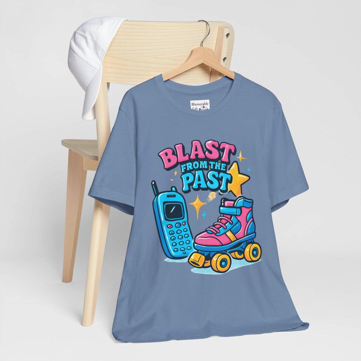 Retro Tee - Roller Skates & Cordless Phones Design