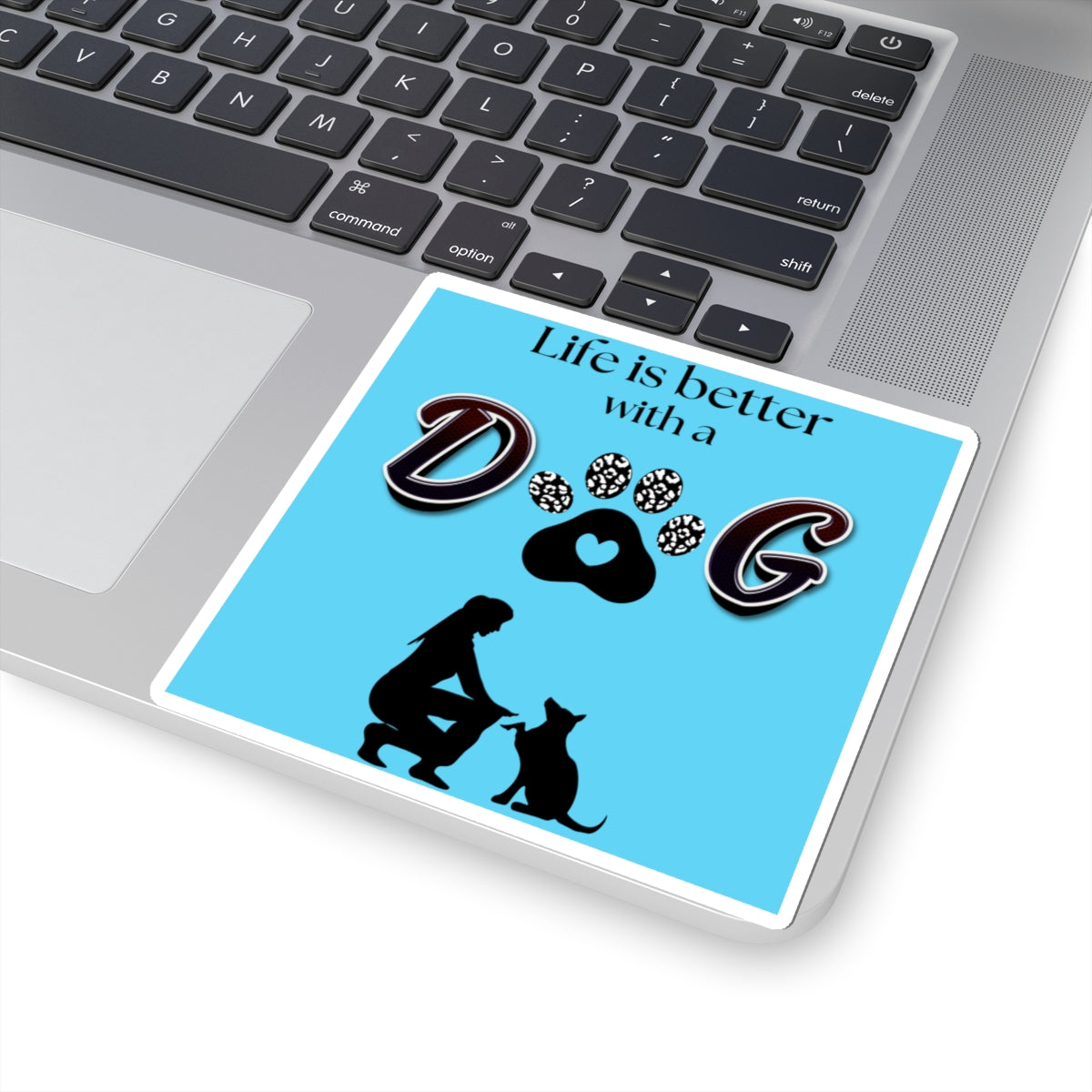 Dog Lover Kiss-Cut Stickers | Life is Better with a Dog, Pets, Animal Lover Gifts, Dog Owner Decor, Cute Dog Stickers