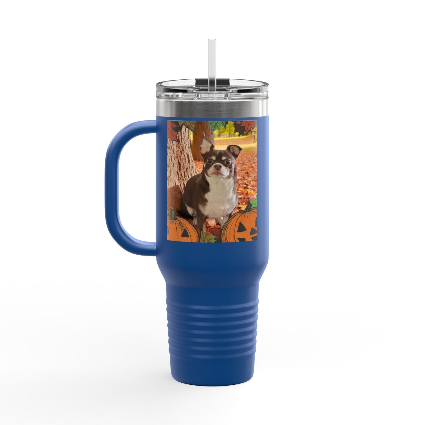 Pet Themed Insulated Travel Mug, 40oz - Fall Design