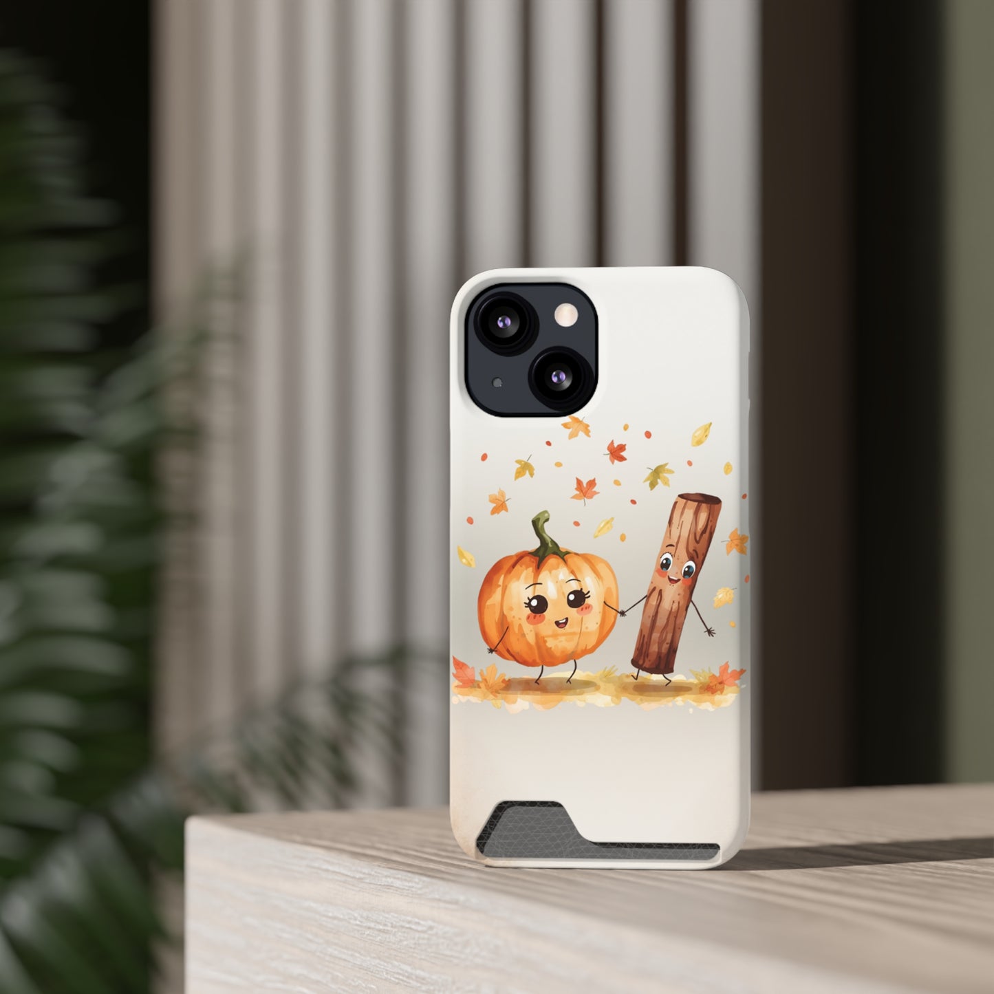 Phone Case - Pumpkin & Spice Card Holder