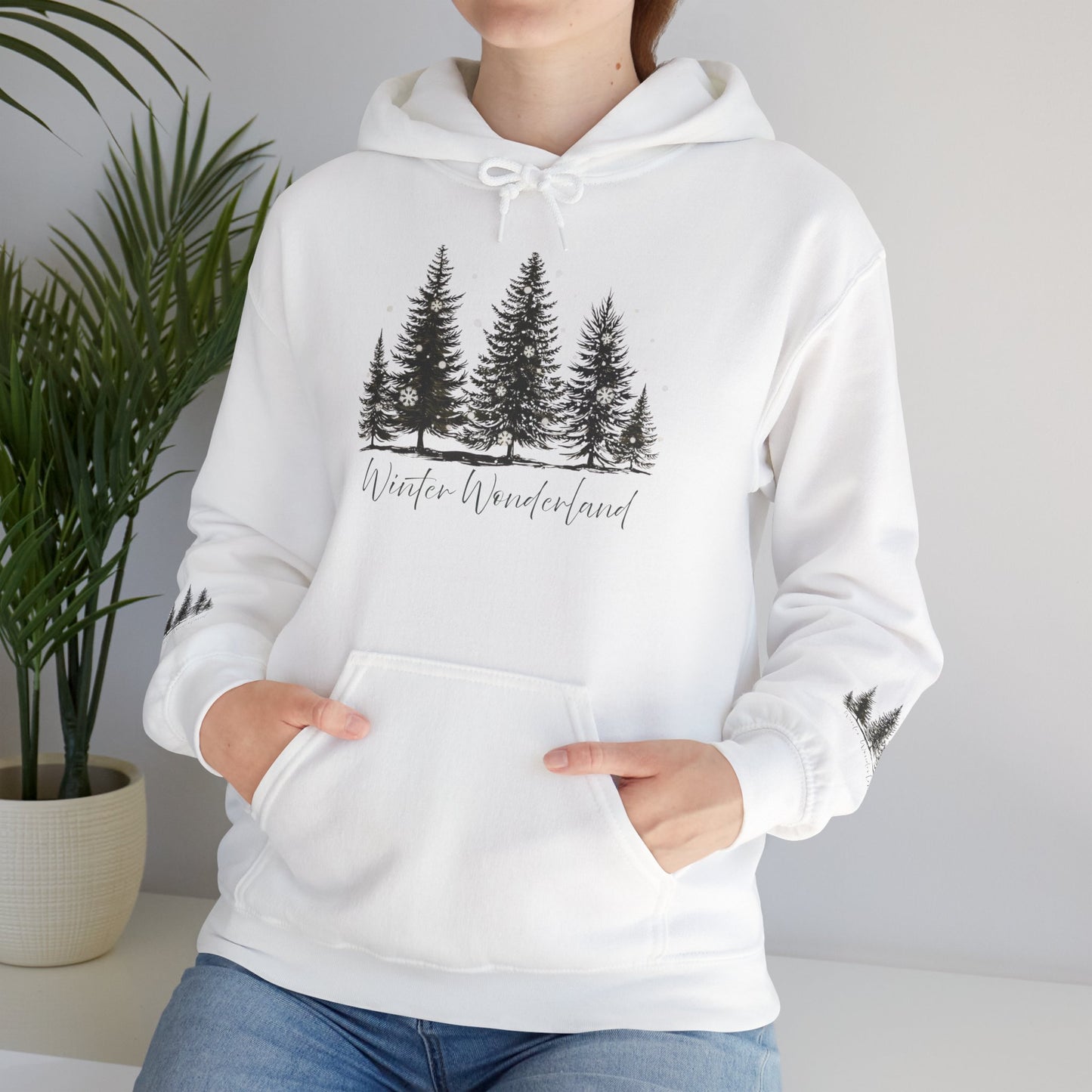 Lush Forest Hoodie - Cozy Unisex Heavy Blend Sweatshirt for Nature Lovers