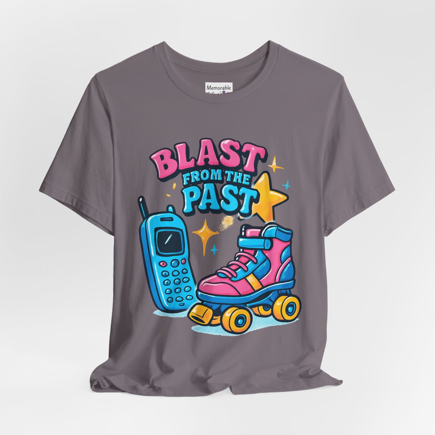 Retro Tee - Roller Skates & Cordless Phones Design