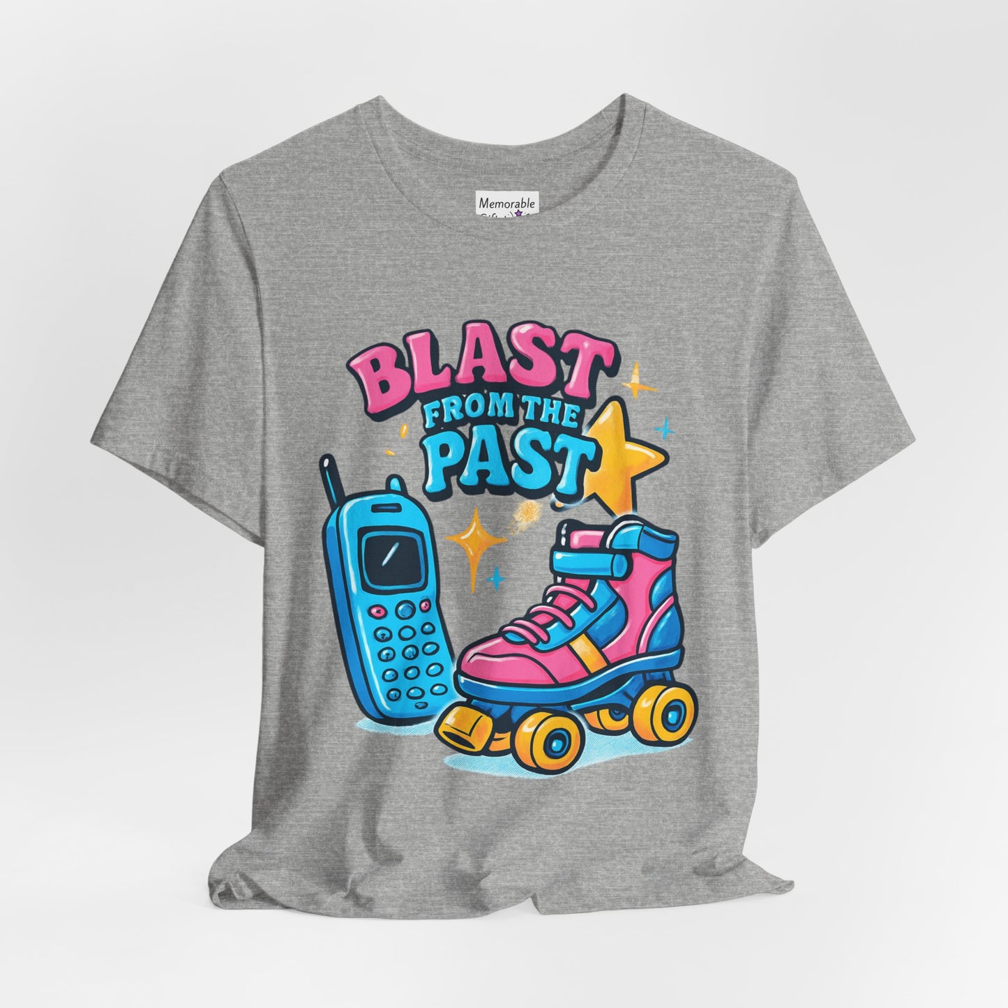 Retro Tee - Roller Skates & Cordless Phones Design