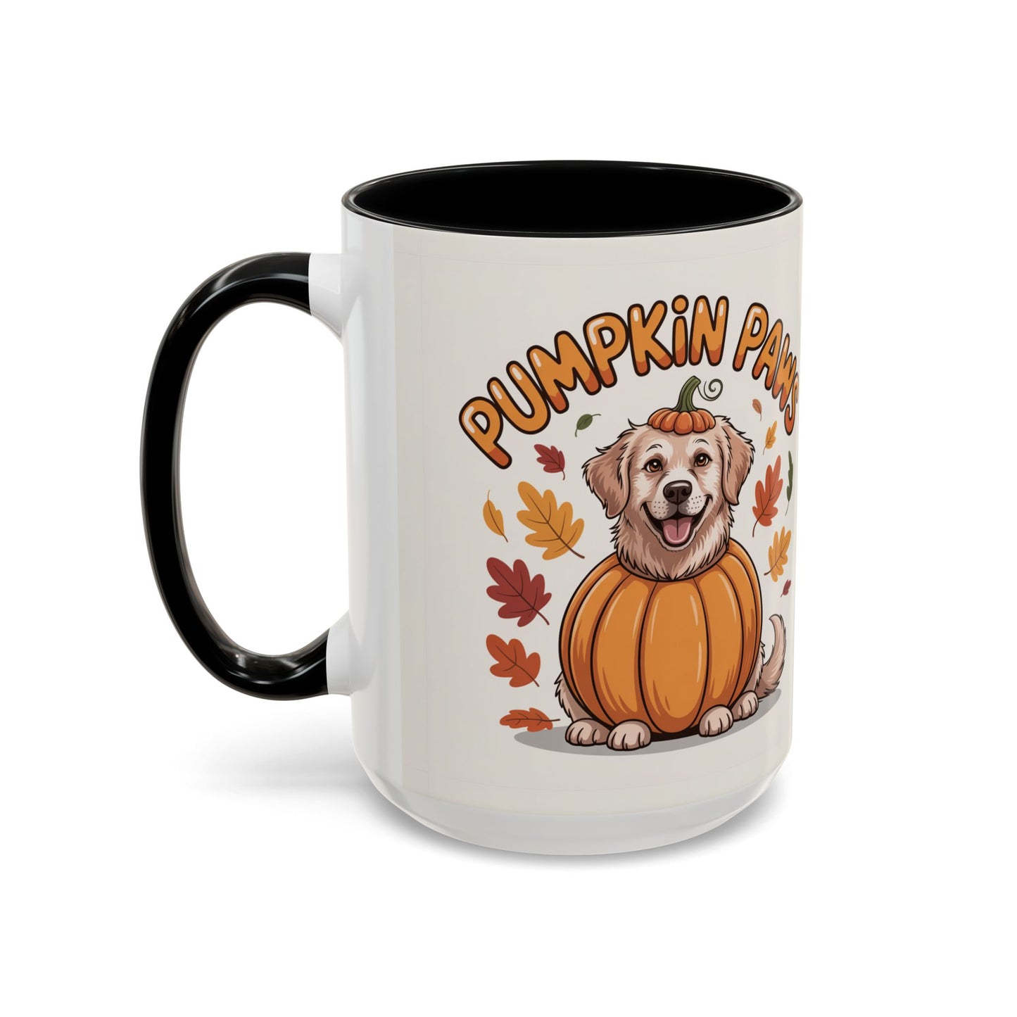 Fall Pumpkin Paws Coffee Mug, Dog Lover Gift, Autumn Home Decor, Cute Pet Mug, Halloween Coffee Cup, Seasonal Drinkware