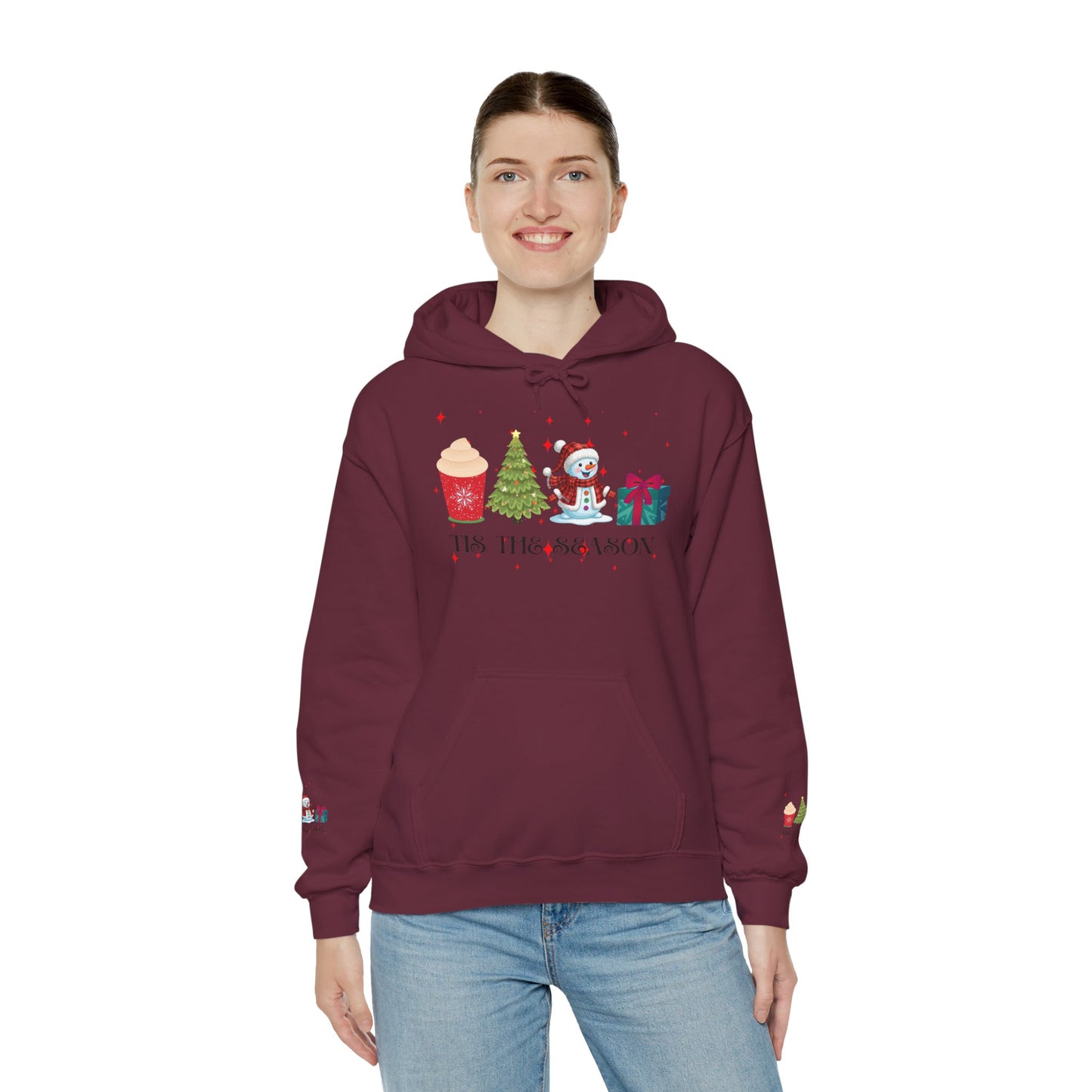 Festive Holiday Hoodie - 'Tis the Season Sweatshirt