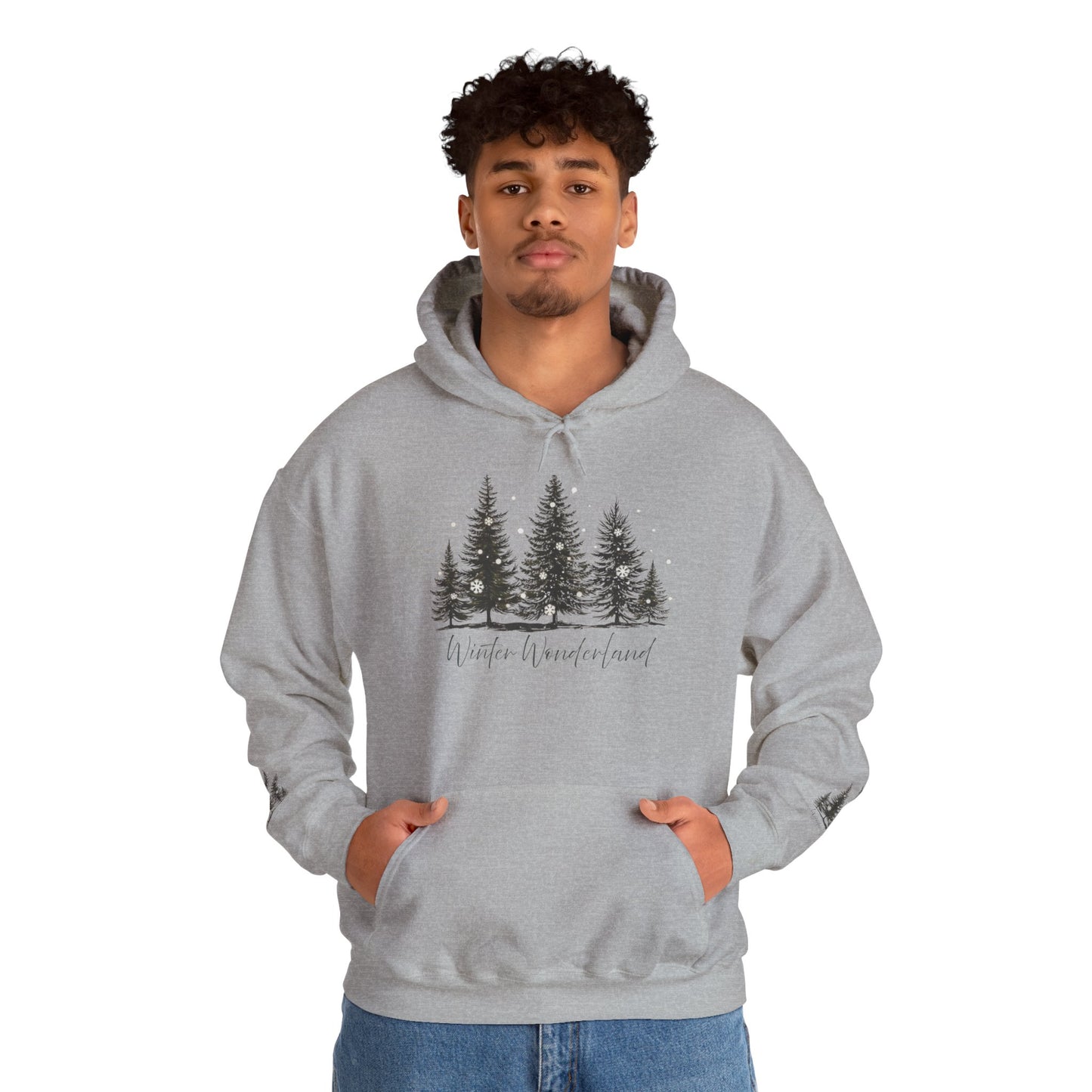 Lush Forest Hoodie - Cozy Unisex Heavy Blend Sweatshirt for Nature Lovers