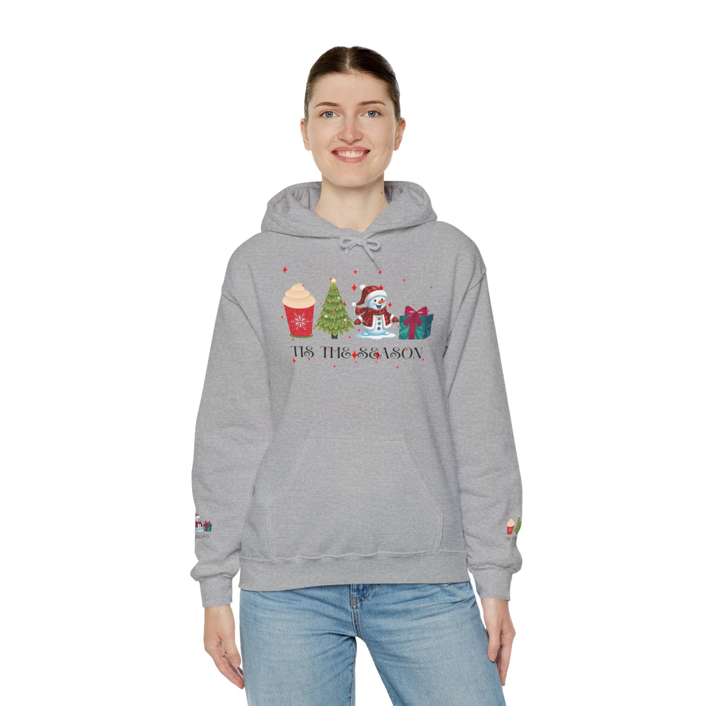 Festive Holiday Hoodie - 'Tis the Season Sweatshirt