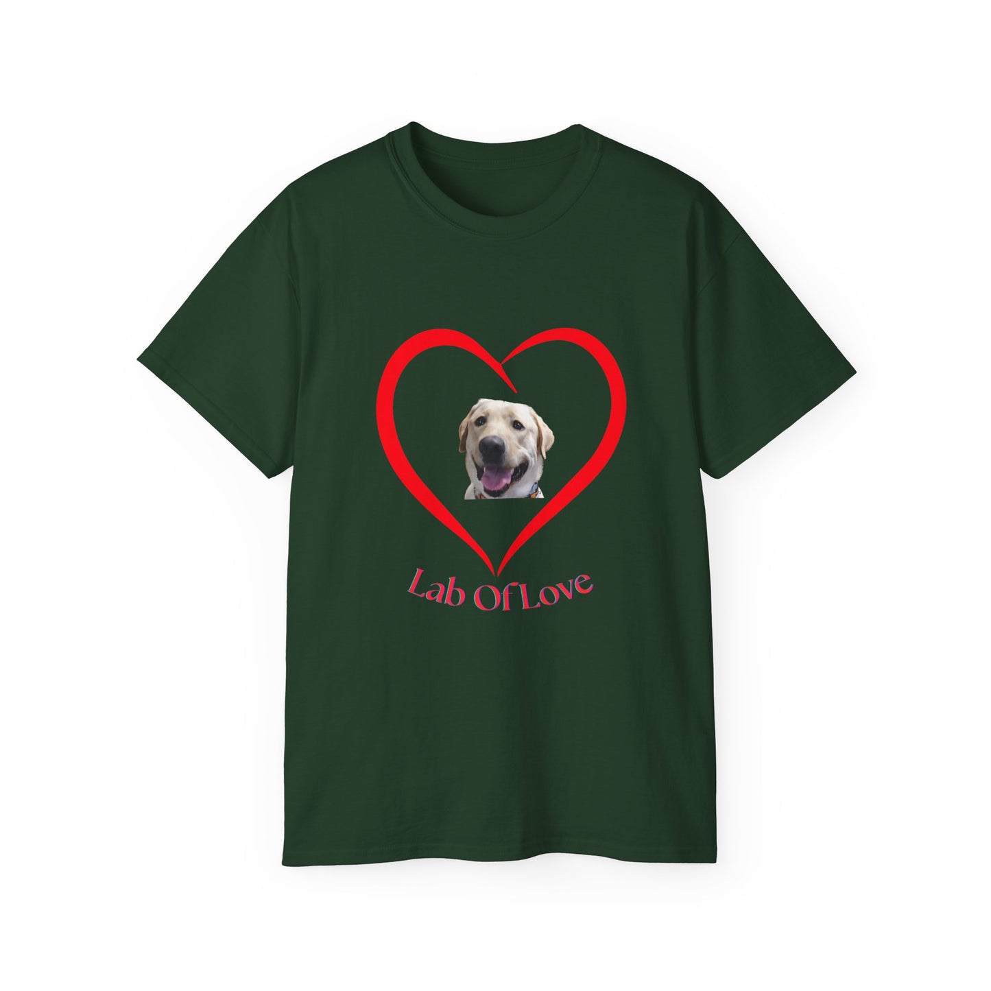 Heart Love Dog Unisex Tee - Pet Lovers Gift, Valentine's Day Apparel